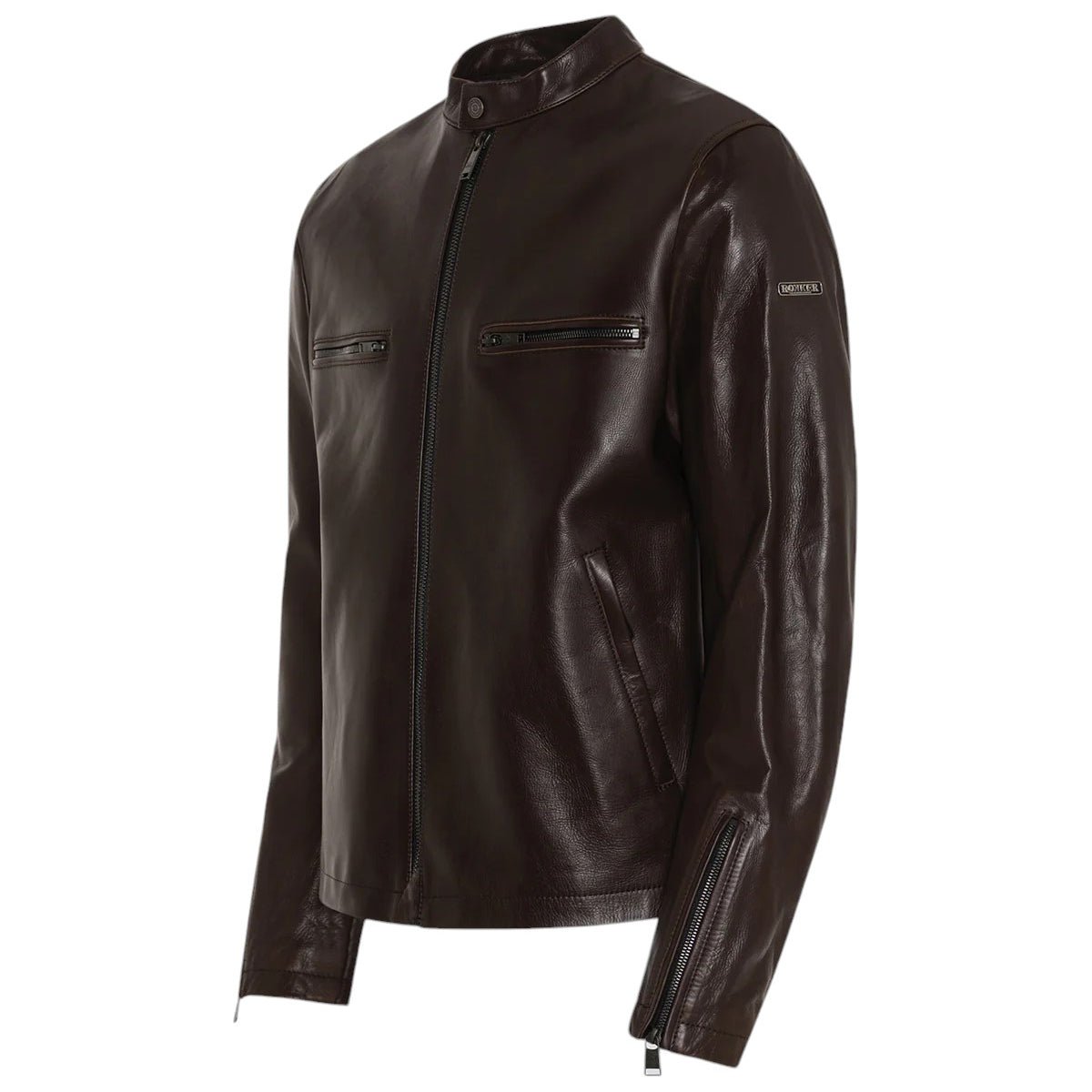 RokkerCommander Leather Jacket BrownVeste de motoBritish Parts Luzern