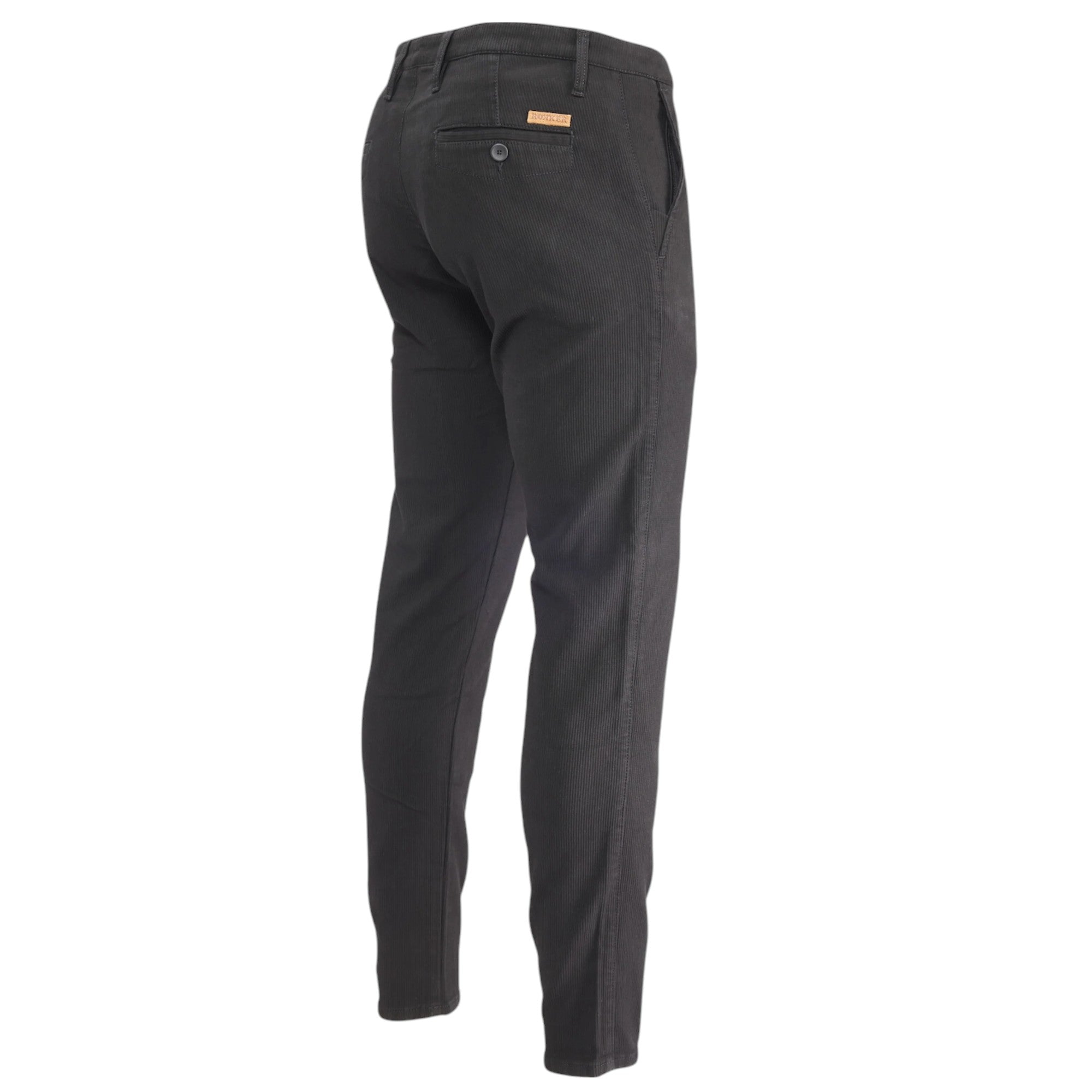 RokkerCord Chino Motorradhose BlackPantalons de motoBritish Parts Luzern