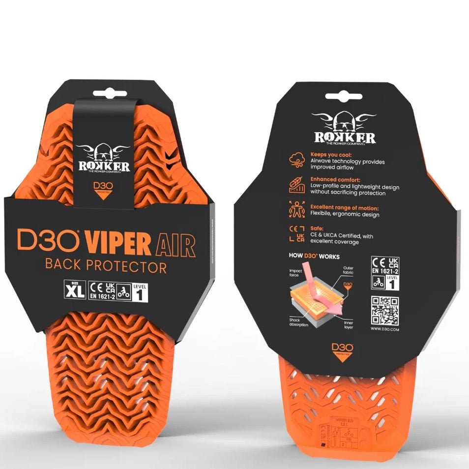 Protection dorsale Rokker D3O Viper Air Protections RokkerBritish Parts Lucerne