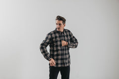 Roland Sands DesignBuellton Riding Shirt (veste de moto) en noir / blanc / rougeVeste de motoBritish Parts Luzern