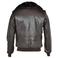 Schott NYCA - 2 aviateurs veste en cuir brun foncéVeste en cuirBritish Parts Luzern