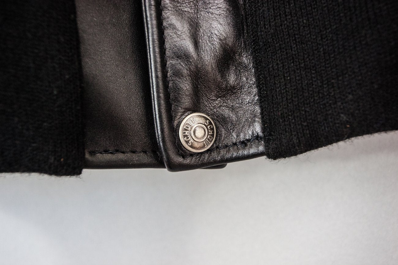 Schott NYCA - 2 aviateurs veste en cuir noirVeste en cuirBritish Parts Luzern