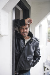 Schott NYCA - 2 aviateurs veste en cuir noirVeste en cuirBritish Parts Luzern