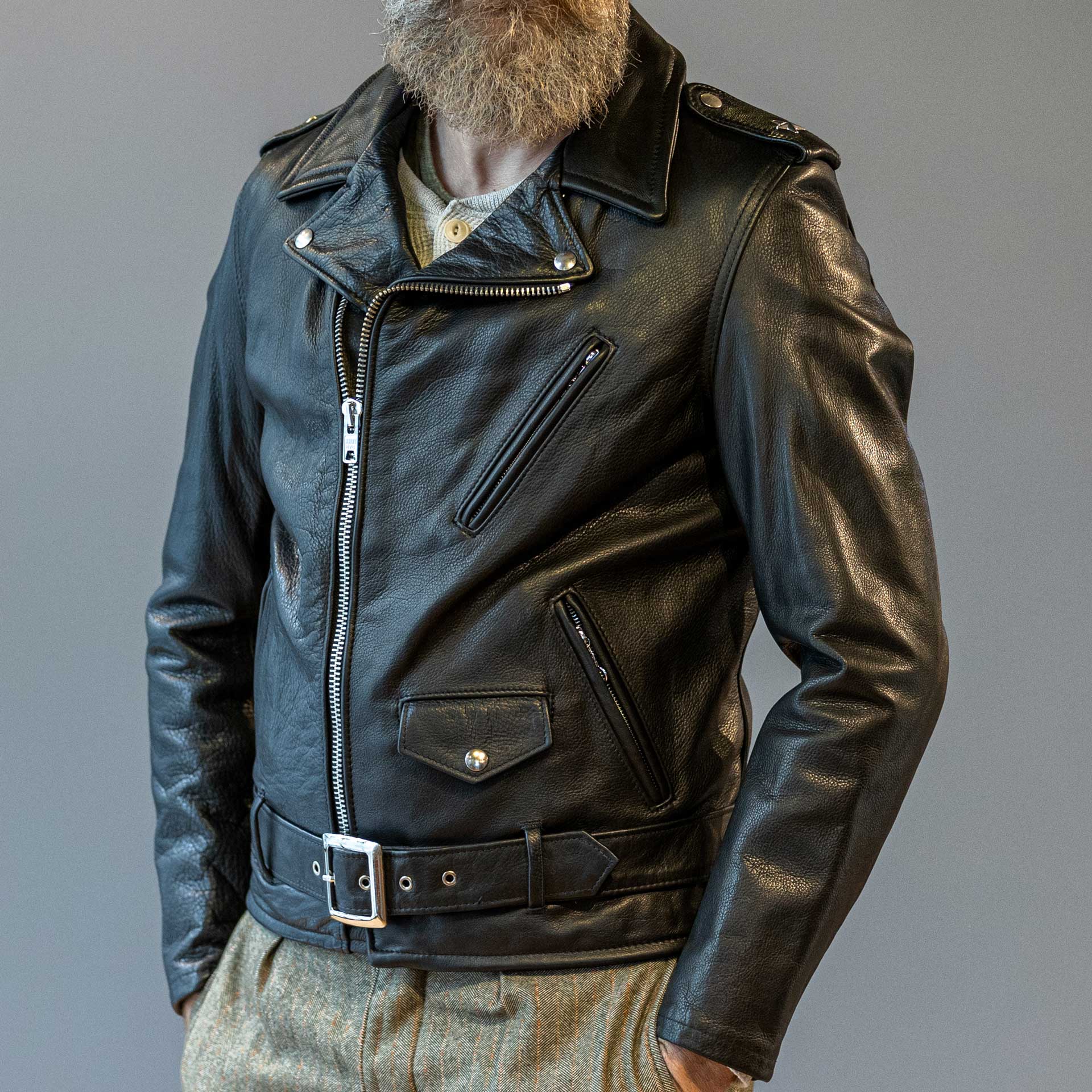 Schott NYCModèle 519 Perfecto Veste en cuir de motoVestesBritish Parts Lucerne