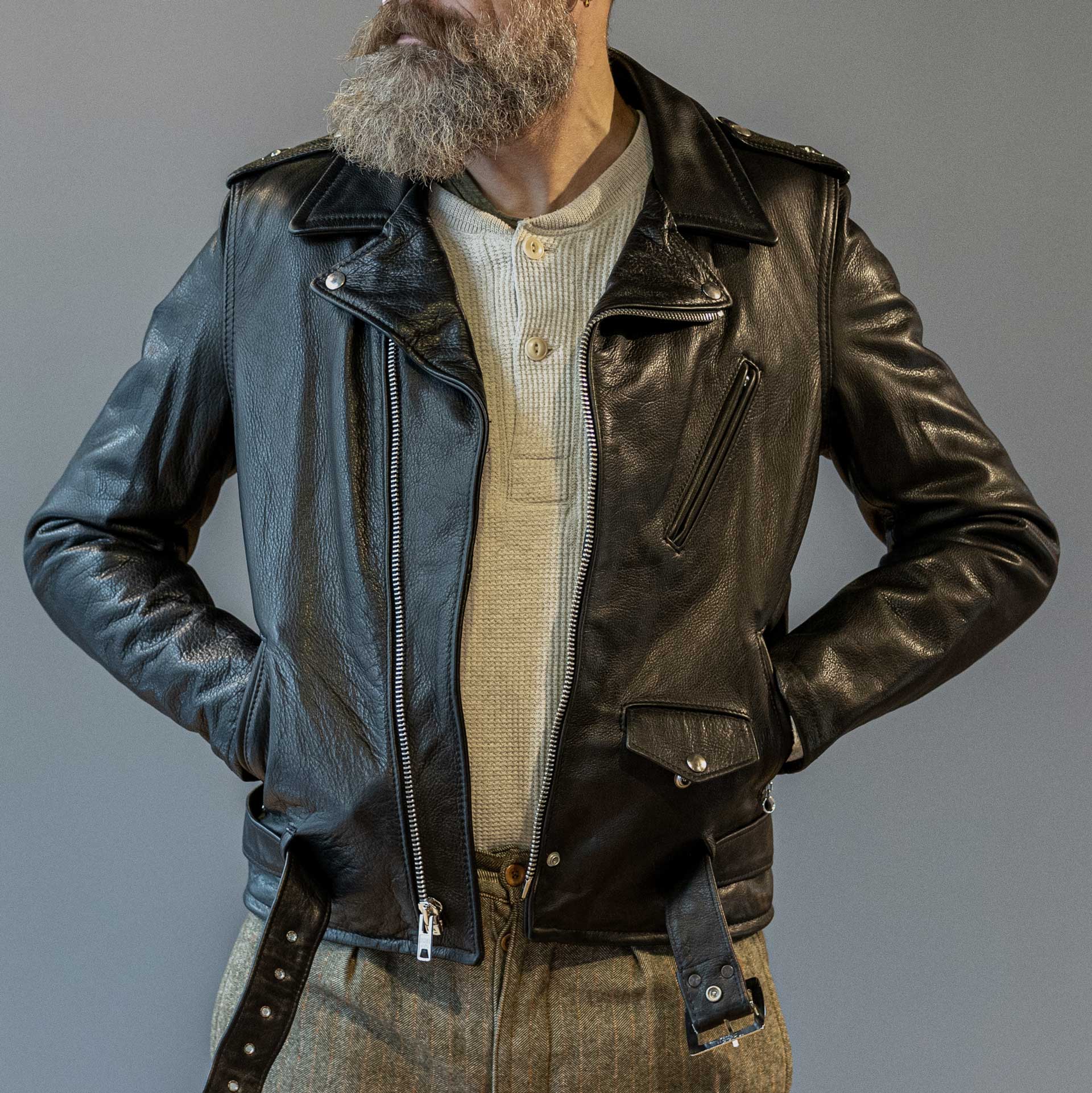 Schott NYCModèle 519 Perfecto Veste en cuir de motoVestesBritish Parts Lucerne