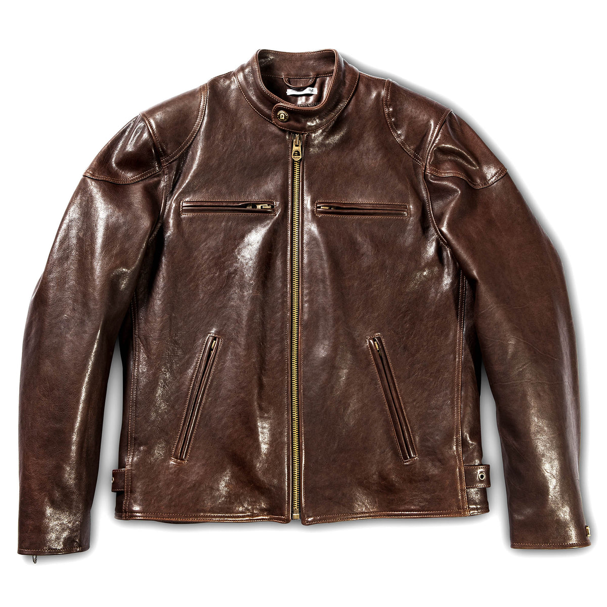 Shangri - La HeritageCafe Racer blouson cuir moto marronJackenBritish Parts Luzern