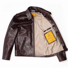 Shangri - La HeritageVarenne Horse Hide Veste en cuir WhiskeyJackenBritish Parts Luzern