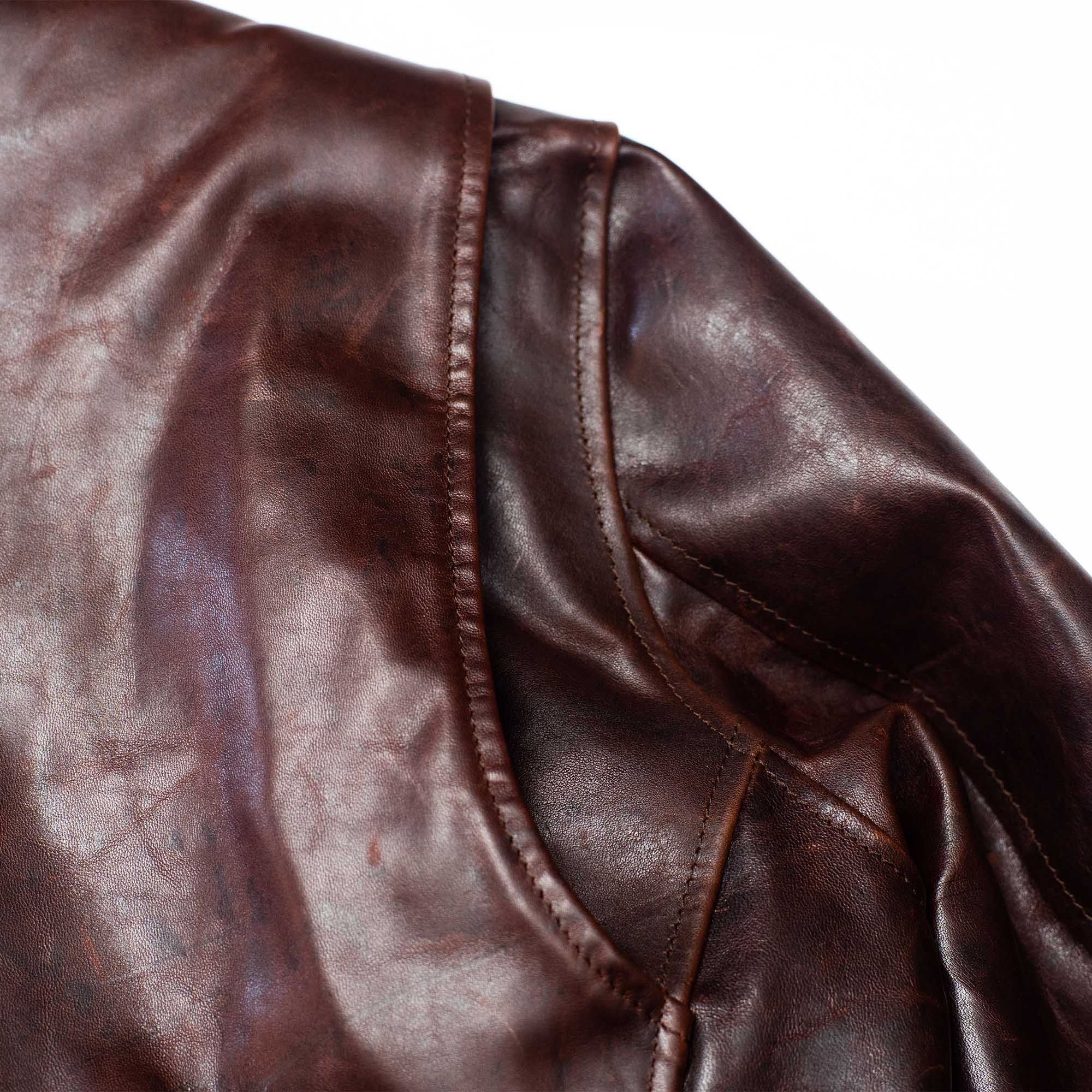 Shangri - La HeritageVarenne Horse Hide Veste en cuir WhiskeyJackenBritish Parts Luzern