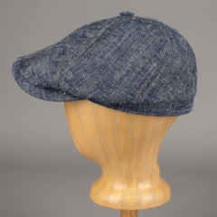 Stetson6 - Panel casquette à visière lin / soie bleuCasquetteBritish Parts Luzern