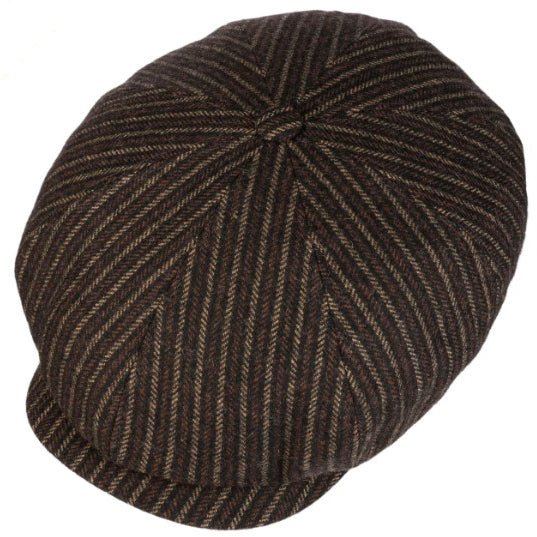 Stetson8 - Panel casquette à visière en laine - marron/beige rayuresCasquetteBritish Parts Luzern