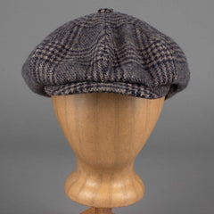 Stetson8 - Panel Casquette à carreaux en laine vierge gris foncé / noirCasquetteBritish Parts Luzern