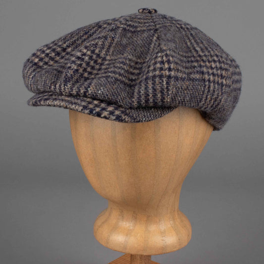 Stetson8 - Panel Casquette à carreaux en laine vierge gris foncé / noirCasquetteBritish Parts Luzern