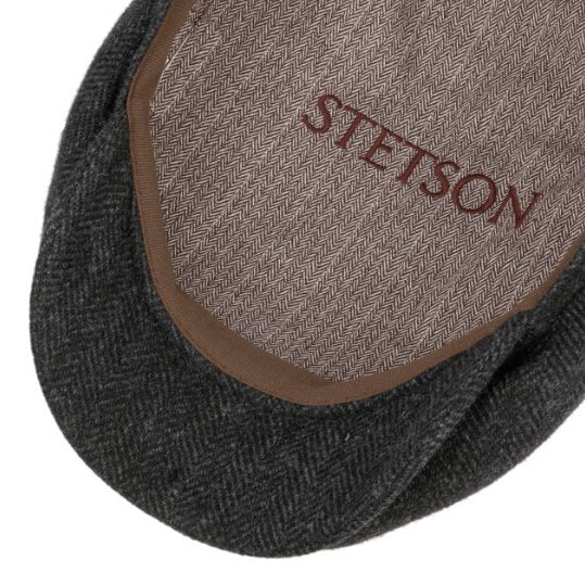 StetsonDriver Herringbone Casquette à visière en laine vierge gris foncéCasquetteBritish Parts Luzern