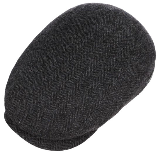 StetsonDriver Herringbone Casquette à visière en laine vierge gris foncéCasquetteBritish Parts Luzern