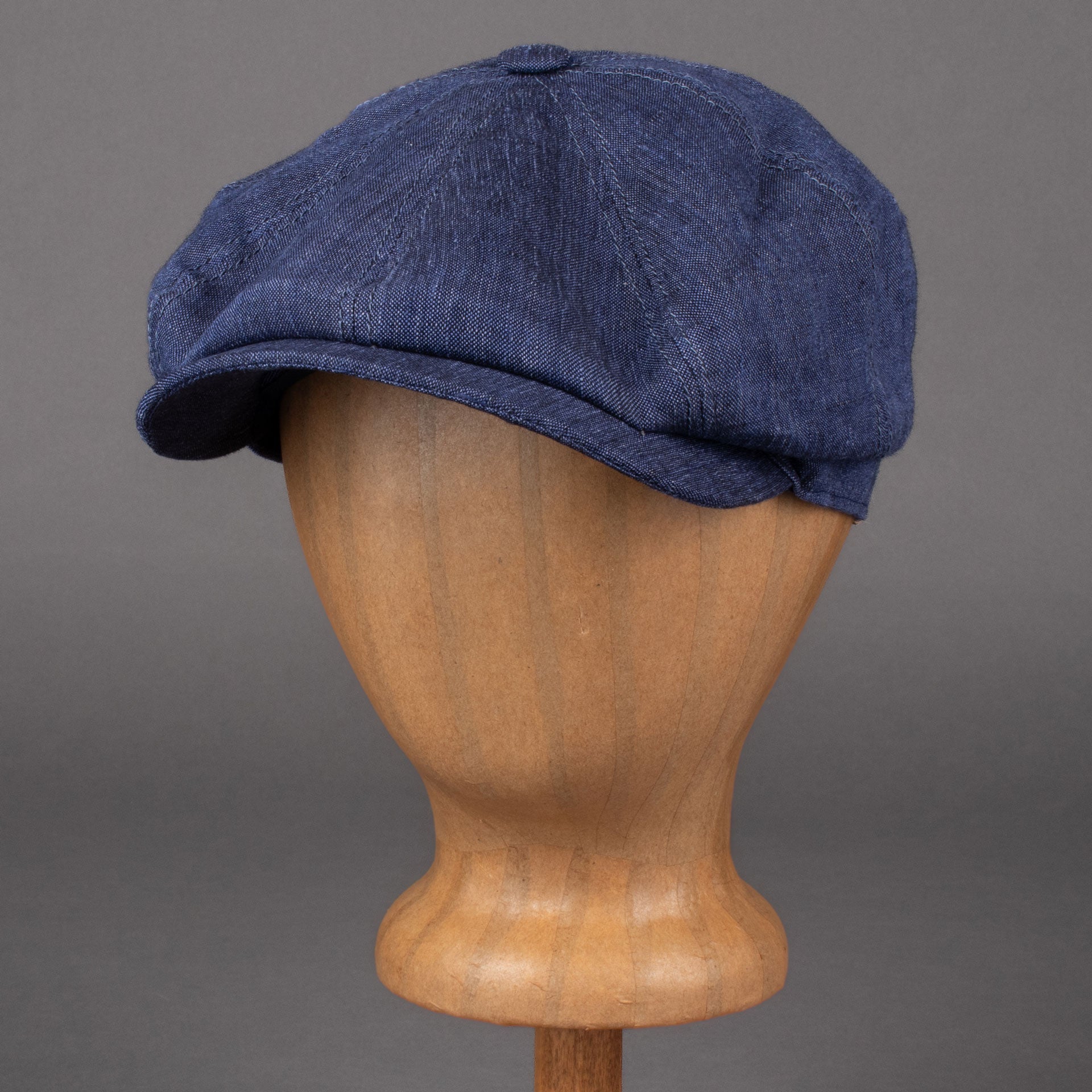 StetsonHatteras Casquette à visière en lin bleuCasquetteBritish Parts Luzern