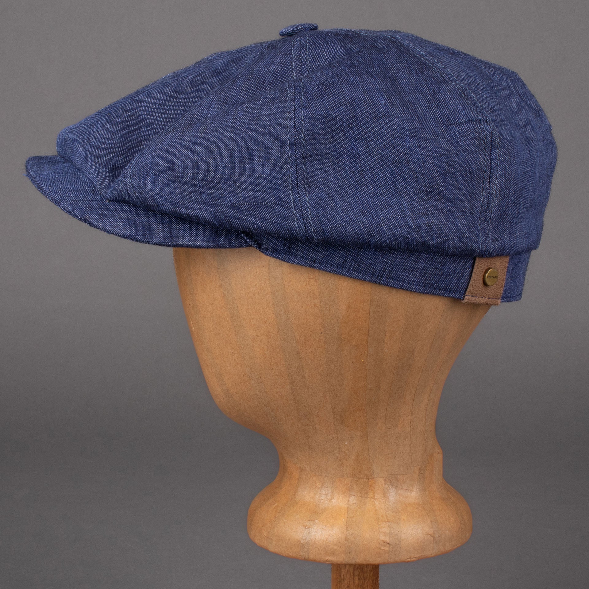 StetsonHatteras Casquette à visière en lin bleuCasquetteBritish Parts Luzern