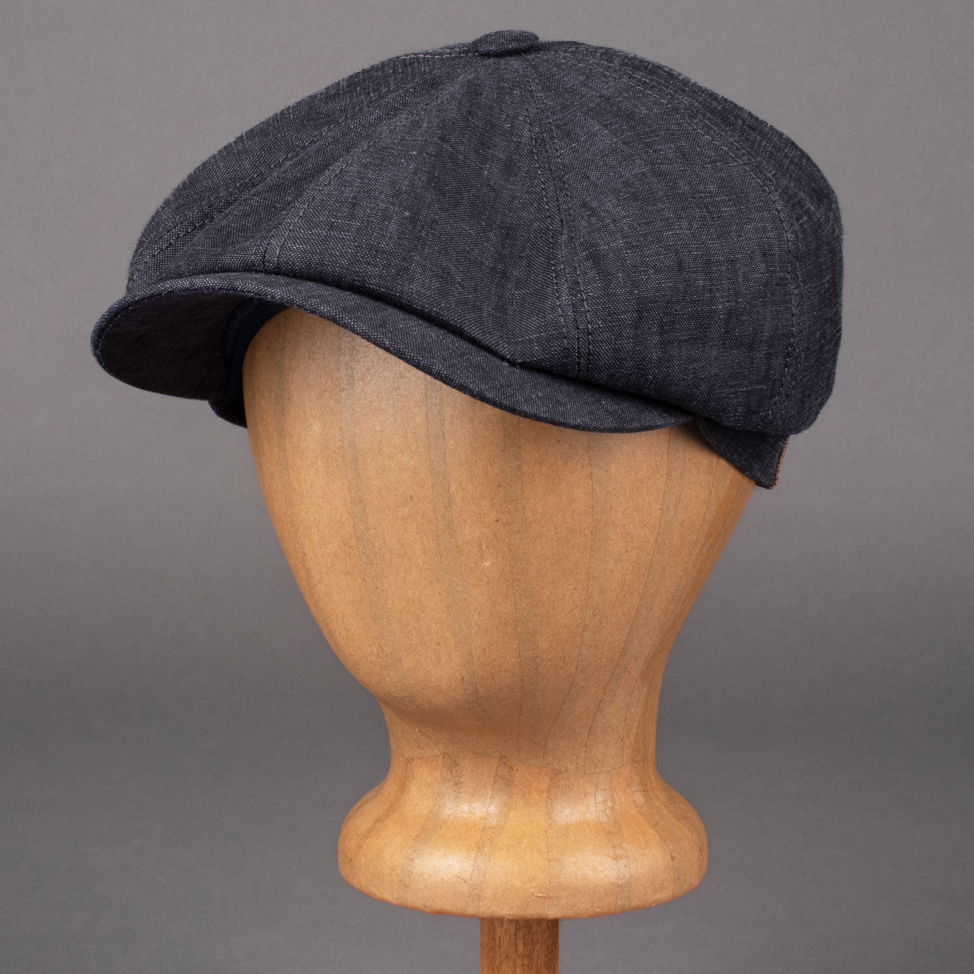 StetsonHatteras Casquette à visière en lin gris foncéCasquetteBritish Parts Luzern
