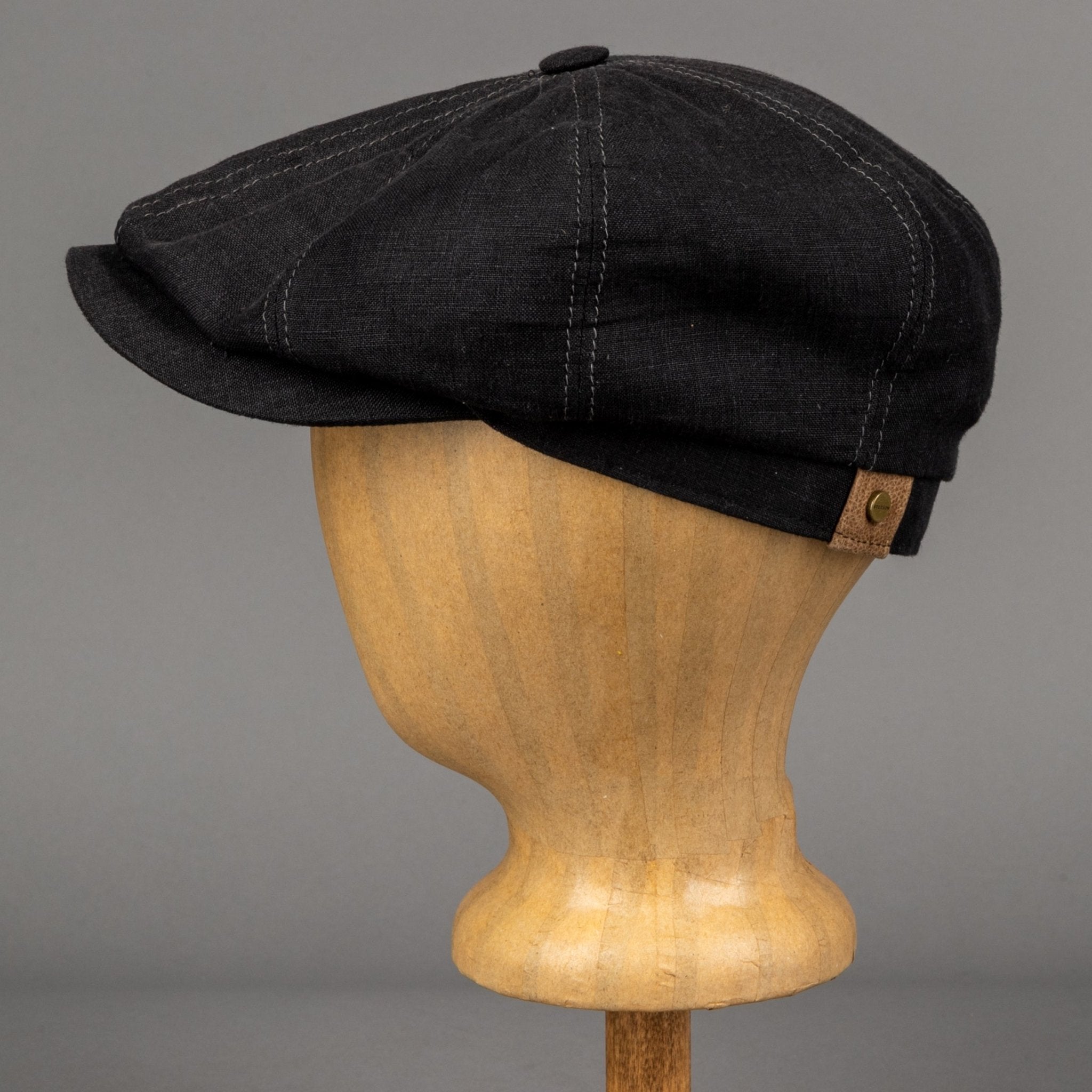 StetsonHatteras Casquette à visière en lin noirCasquetteBritish Parts Luzern
