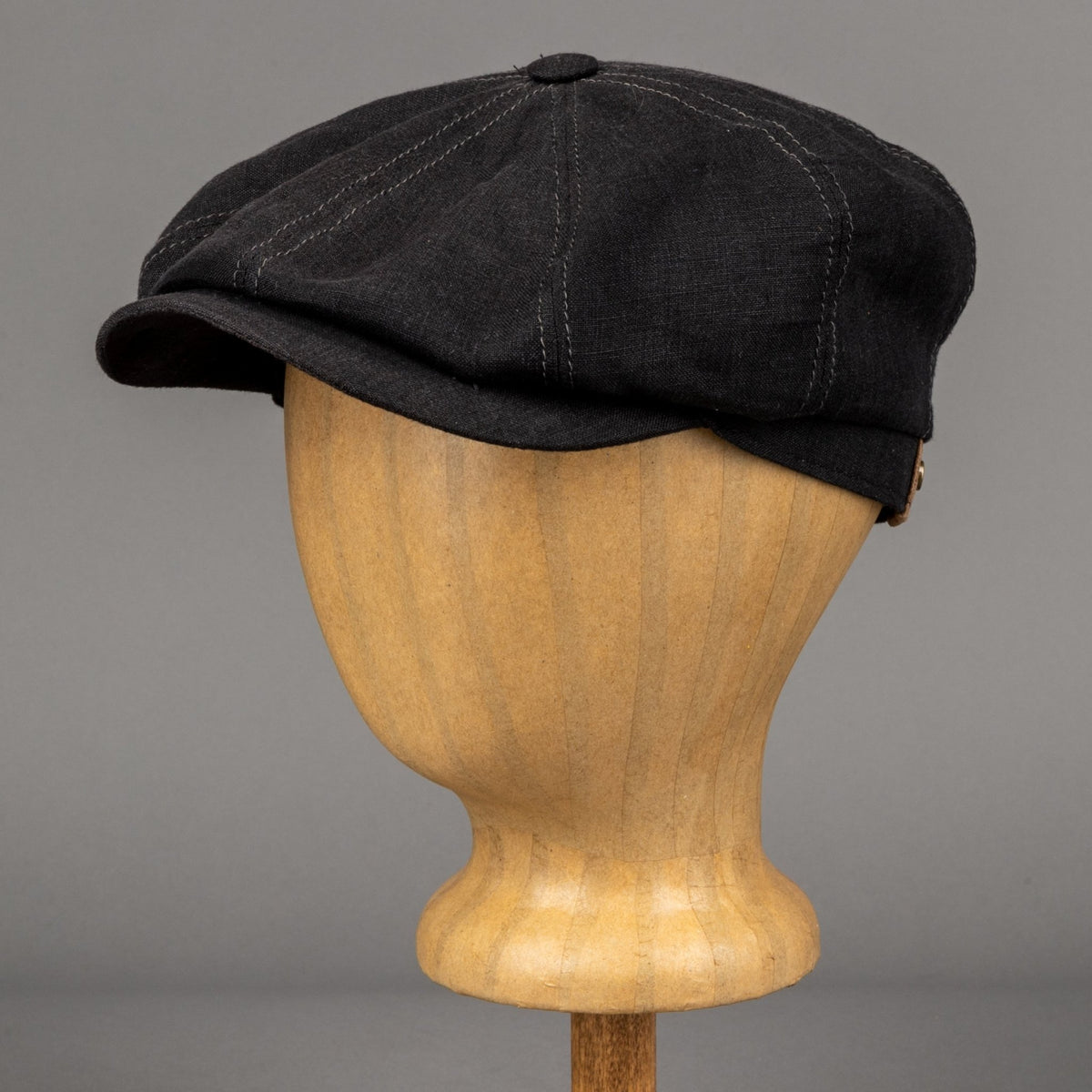 StetsonHatteras Casquette à visière en lin noirCasquetteBritish Parts Luzern