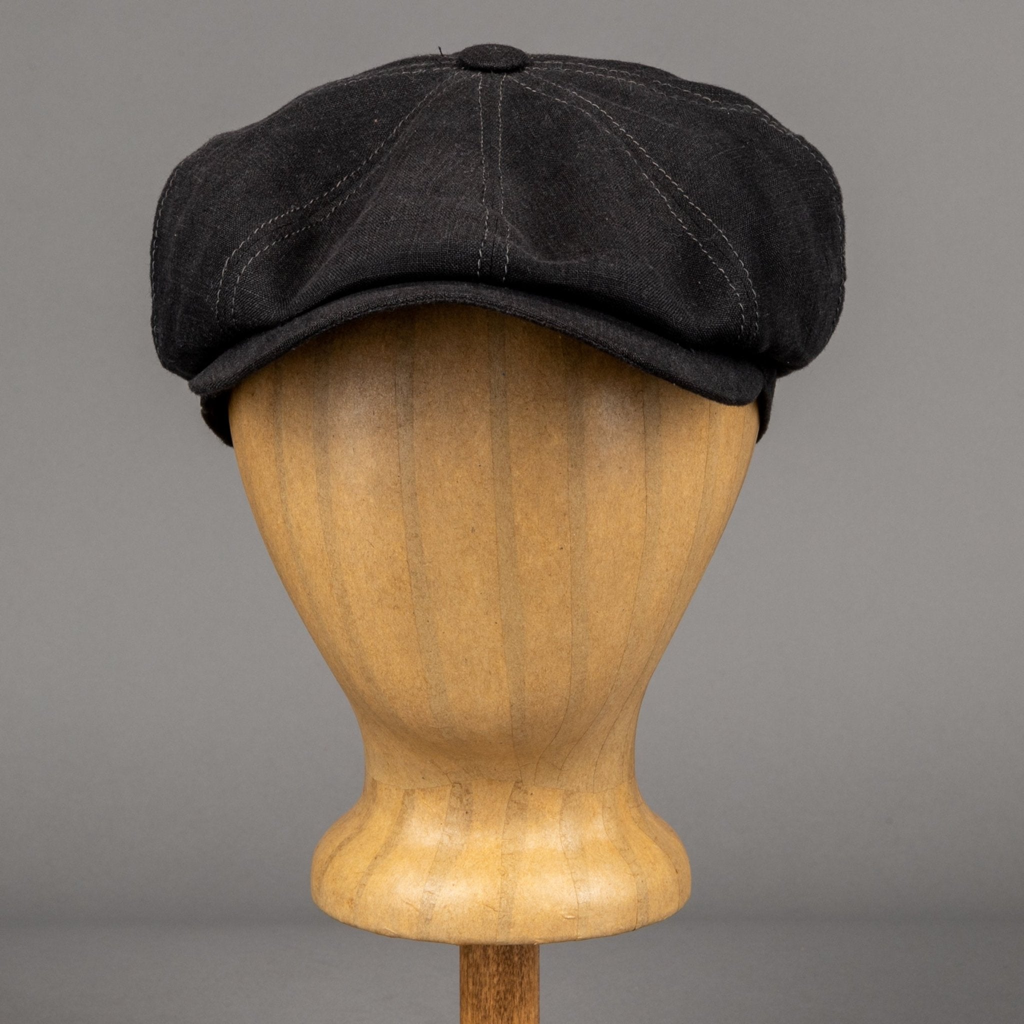 StetsonHatteras Casquette à visière en lin noirCasquetteBritish Parts Luzern