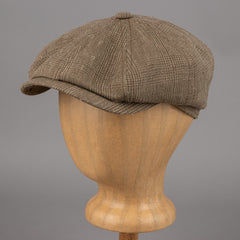 StetsonHatteras Casquette à carreaux en lin/soie oliveCasquetteBritish Parts Luzern