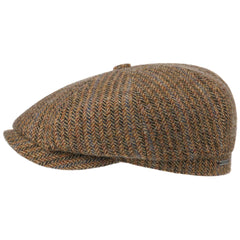StetsonHatteras laine vierge motif à chevrons dans les tons brunsBonnetBritish Parts Luzern