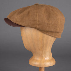 StetsonHatteras Waxed Cotton / Linen Casquette à visière Dusty GoldBritish Parts Luzern
