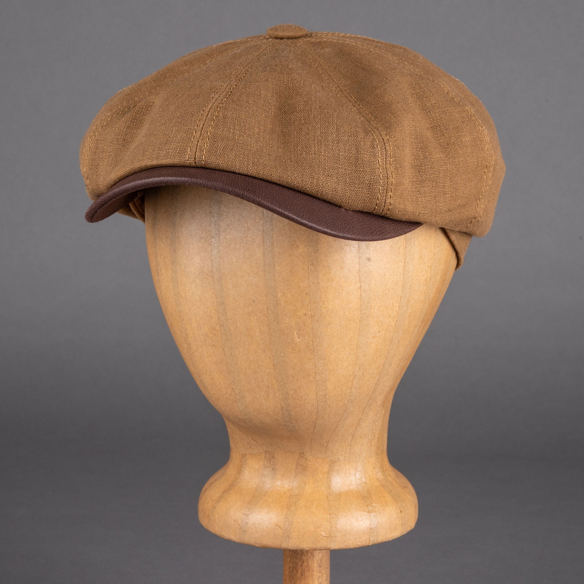 StetsonHatteras Waxed Cotton / Linen Casquette à visière Dusty GoldBritish Parts Luzern