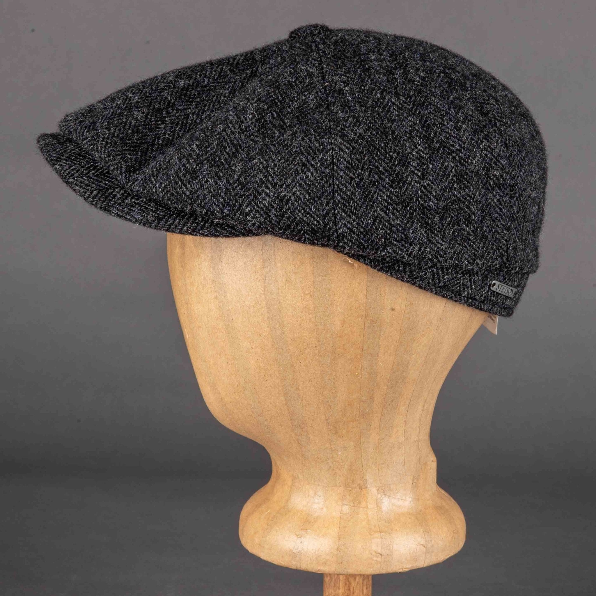 StetsonHatteras laine à chevrons gris foncéCasquetteBritish Parts Luzern
