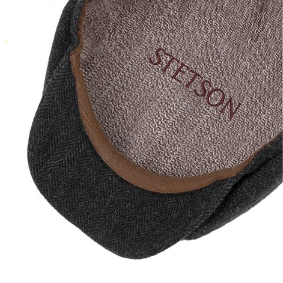 StetsonHatteras laine à chevrons gris foncéCasquetteBritish Parts Luzern