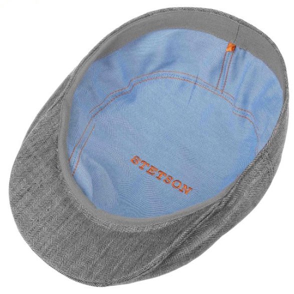 StetsonCasquette Ivy en lin gris à chevronsBritish Parts Luzern