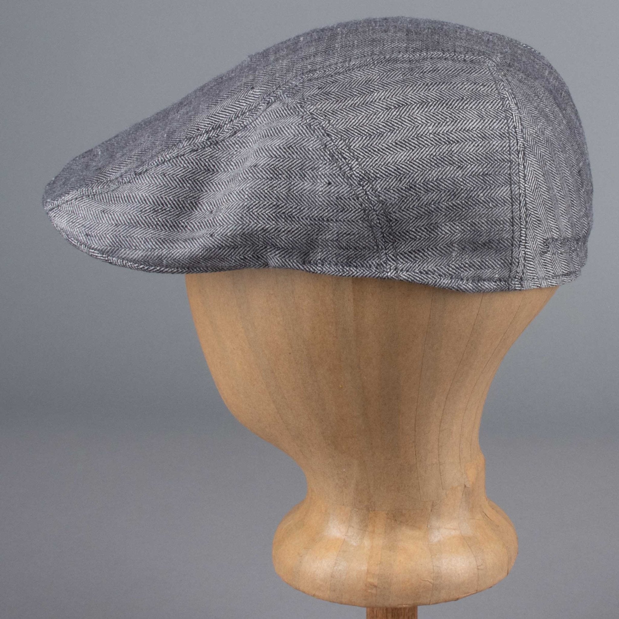 StetsonCasquette Ivy en lin gris à chevronsBritish Parts Luzern
