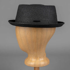 StetsonPork Pie Toyo Chapeau de paille noirHutBritish Parts Luzern