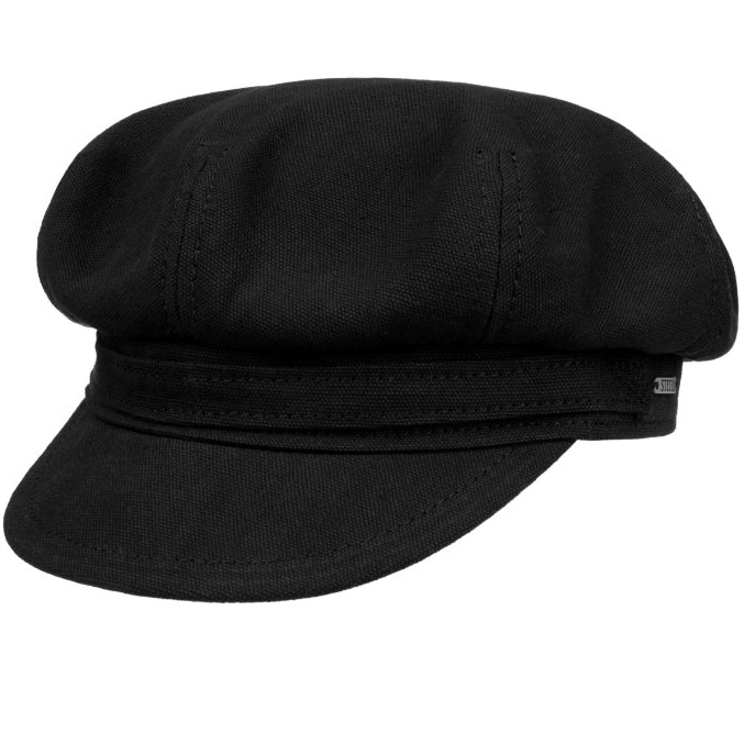 Casquette Rider Stetson en coton supérieur noir British Parts Lucerne