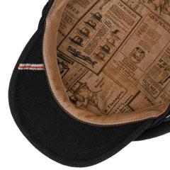 Casquette Stetson Riders en laine noire, pièces britanniques Lucerne