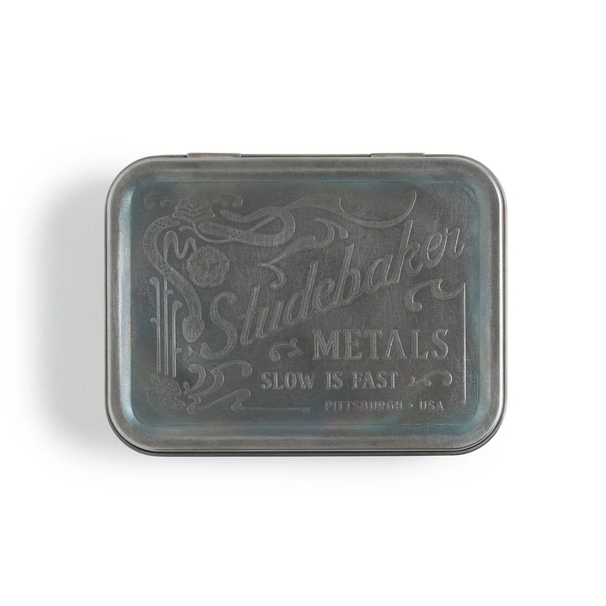 Studebaker MetalsBoîte de rangement / boîte en fer blancBracelet de montreBritish Parts Lucerne