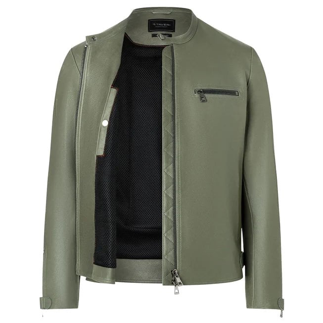 Veste de moto Taveri MotoClassic Biker Jacket VertVeste de motoBritish Parts Luzern