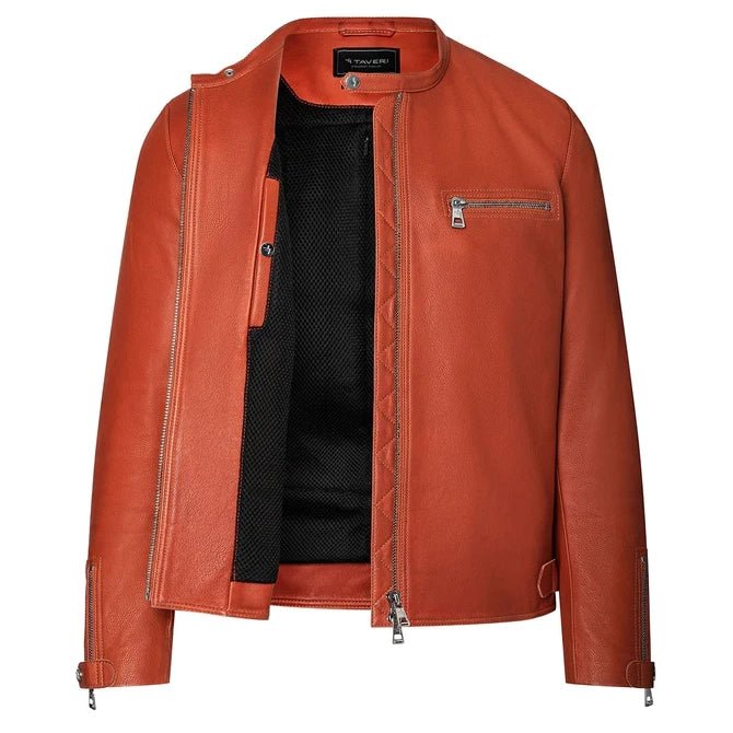 Taveri MotoClassic Biker Jacket Veste de moto RustVeste de motoBritish Parts Luzern