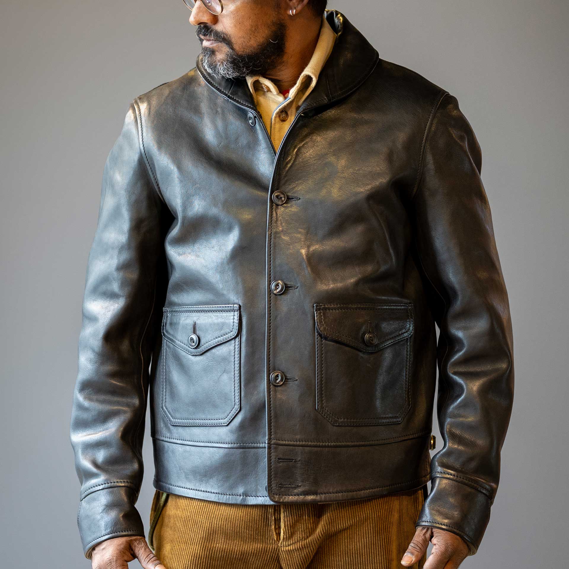 Thedi LeathersMTC - 127913 Veste en cuir de cheval noirVestesBritish Parts Lucerne