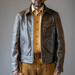 Thedi LeathersMTCN - 127996 Veste en cuir de cheval ChestnutJackenBritish Parts Luzern