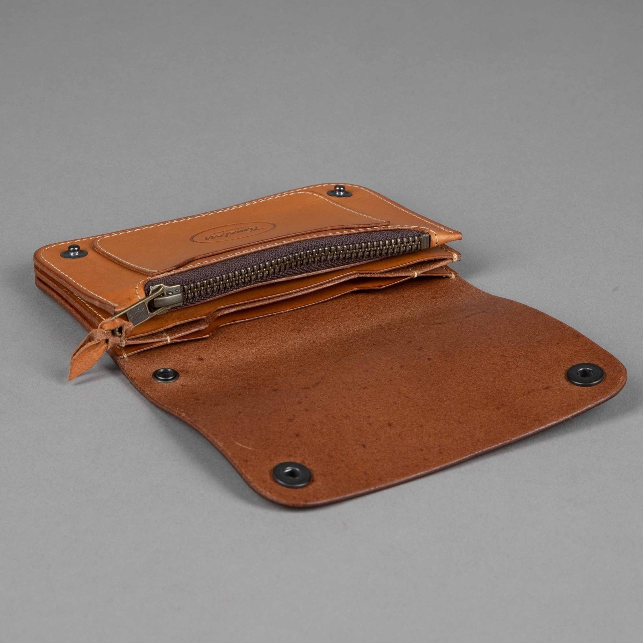 Timeless LeatherVintage Wallet brunPortefeuilleBritish Parts Luzern