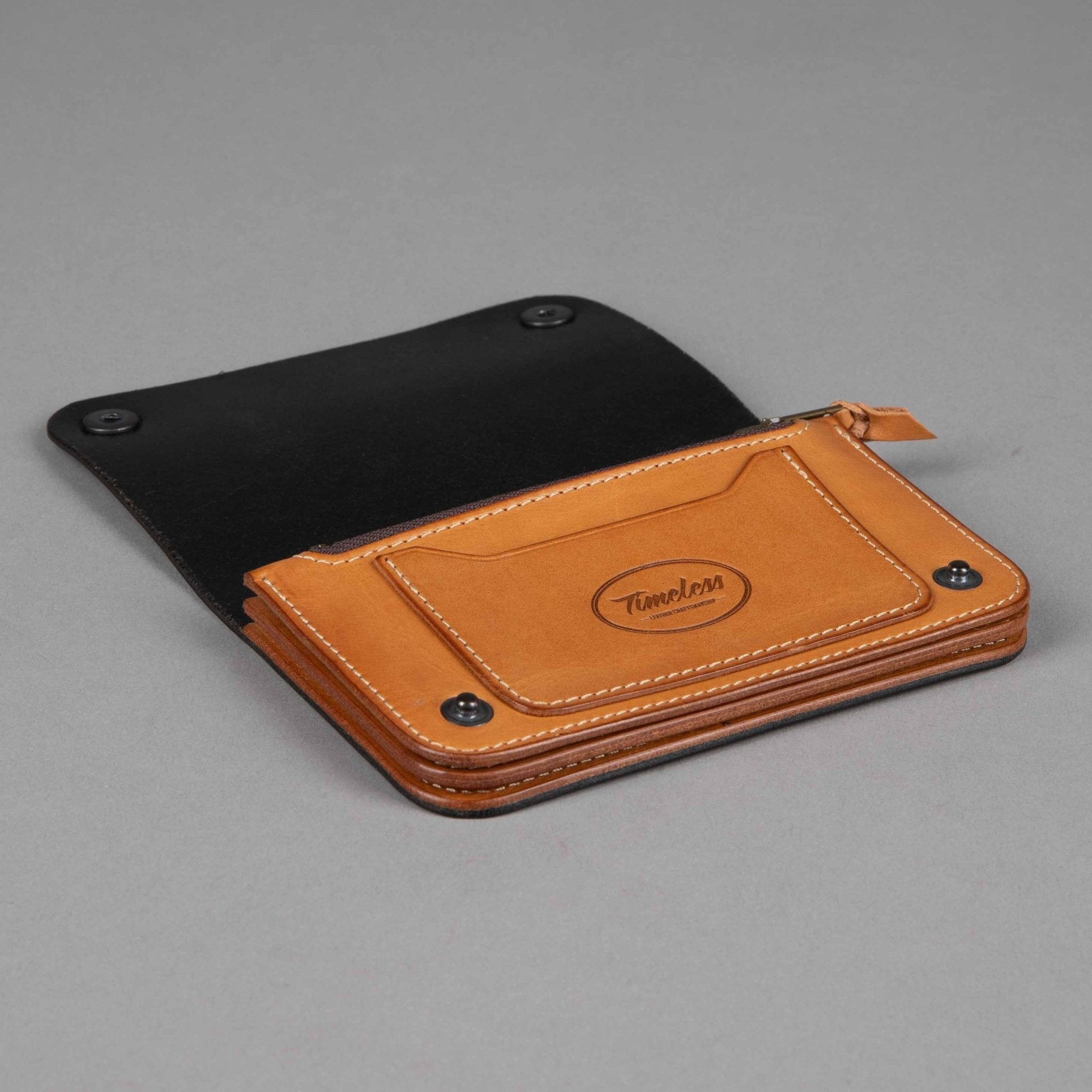 Timeless LeatherVintage Wallet noirPortefeuilleBritish Parts Luzern