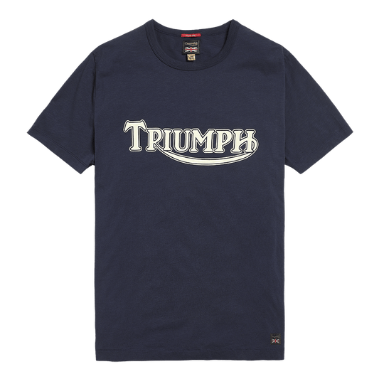 T-shirt Indigo avec joint de fourche Triumph Motorcycles, British Parts Lucerne