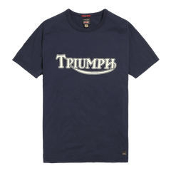 T-shirt Indigo avec joint de fourche Triumph Motorcycles, British Parts Lucerne