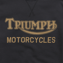 Sweat-shirt Triumph Motorcycles Radial noir à manches longues British Parts Luzern