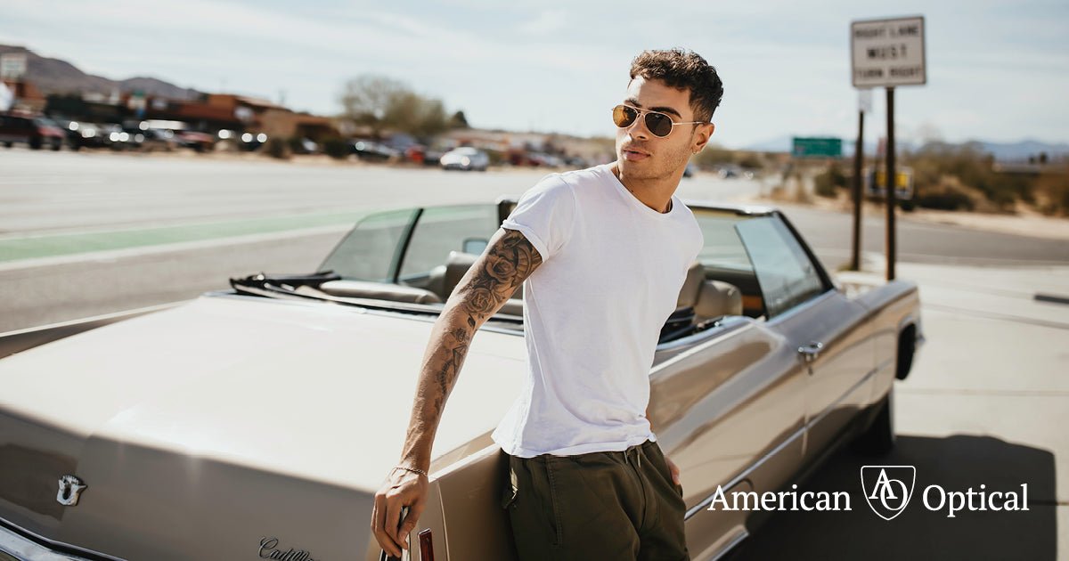 AO Eyewear "The General" Lunettes de soleil - OrLunettes de soleilBritish Parts Luzern